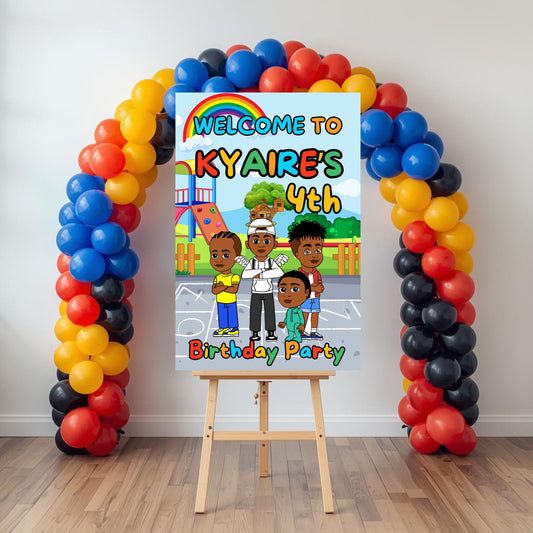 Jools Tv Party Sign | Digital Party Sign | Editable with Canva Pro | Welcome Party Sign | 20x30 | Digital File Only