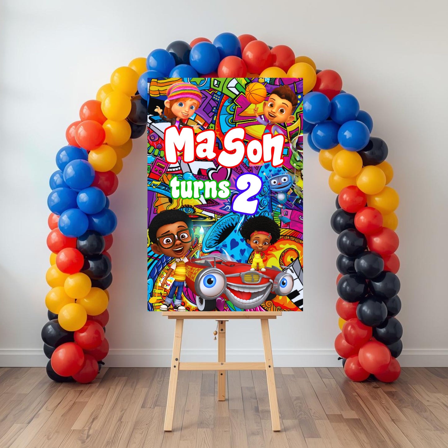 Motown Magic Party Sign | Digital Party Sign | Editable Text with Canva Pro | Welcome Party Sign | 20x30 | Digital File Only