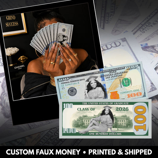 Custom Faux Money | Birthday Favors | Graduations | Party Favors for Any Event | Printed & Shipped