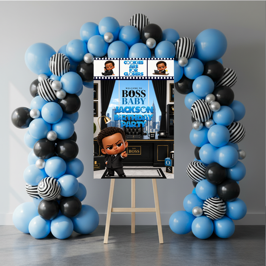 Custom Boss Baby Party Poster Sign | Personalized Welcome Sign | Printed & Shipped Event Party Signs