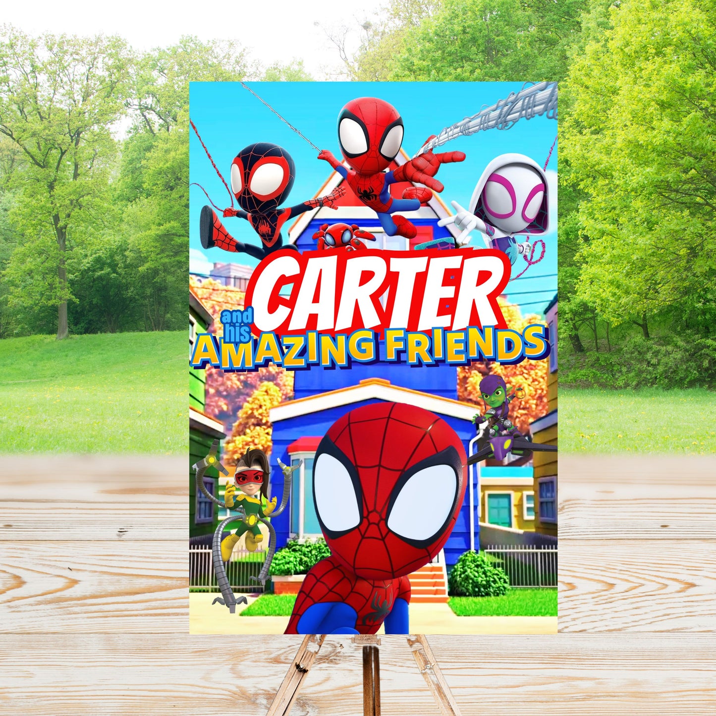 First Birthday UNO Party Sign | Editable Text with Canva | Digital Poster | Edit | Save | Download | Print