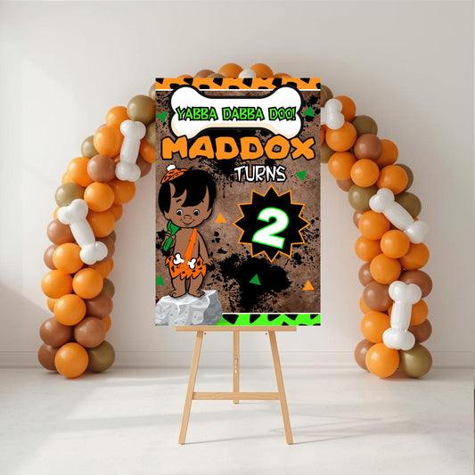 African American Bam Bam Party Sign | Digital Party Sign | Editable Text with Canva Pro | Welcome Party Sign | 20x30 | Digital File Only