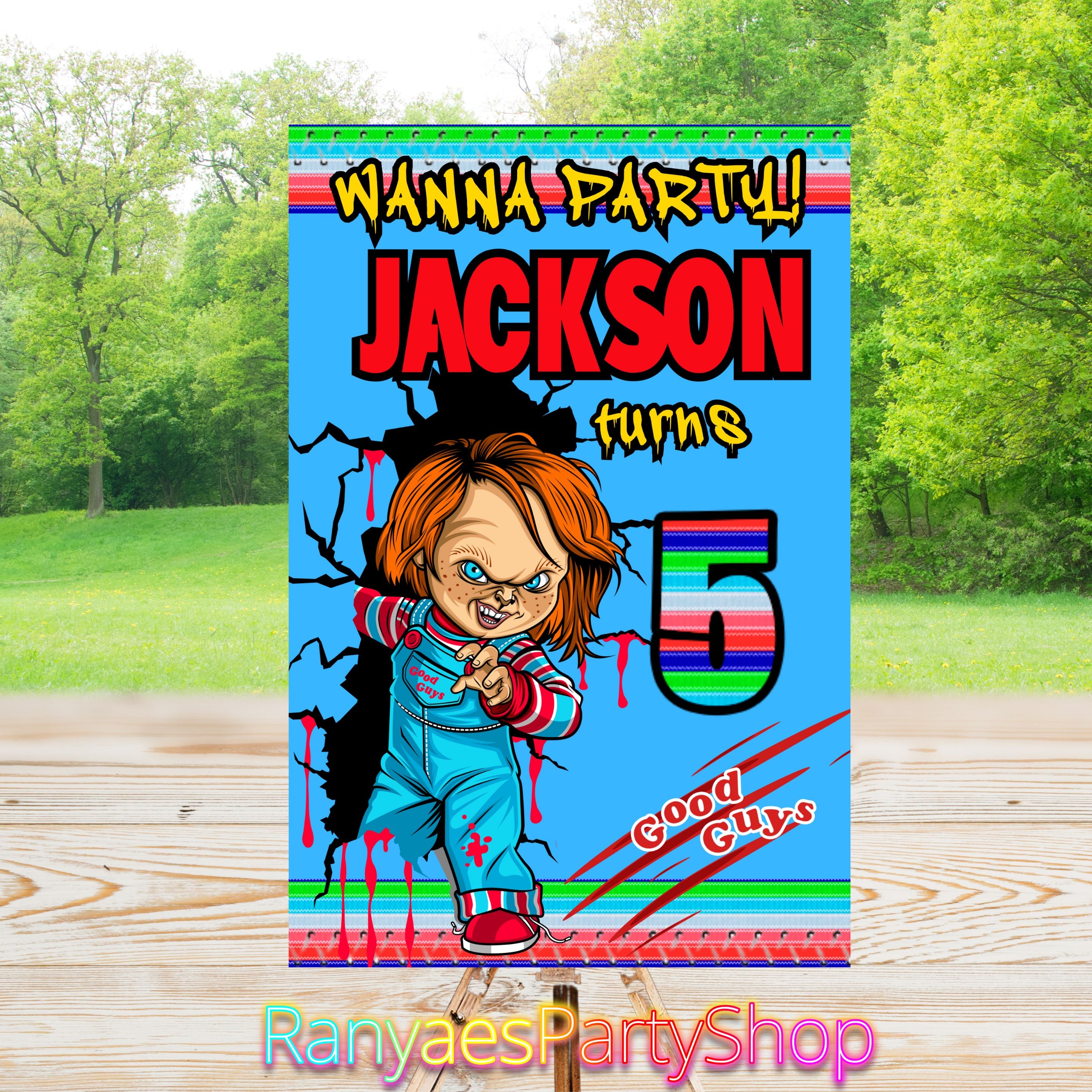 Chucky Party Sign | Digital Party Sign | Welcome Party Sign | 20x30 ...