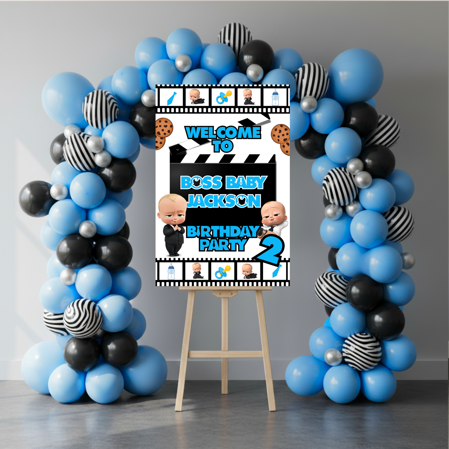 Custom Boss Baby Party Poster Sign | Personalized Welcome Sign | Printed & Shipped Event Party Signs