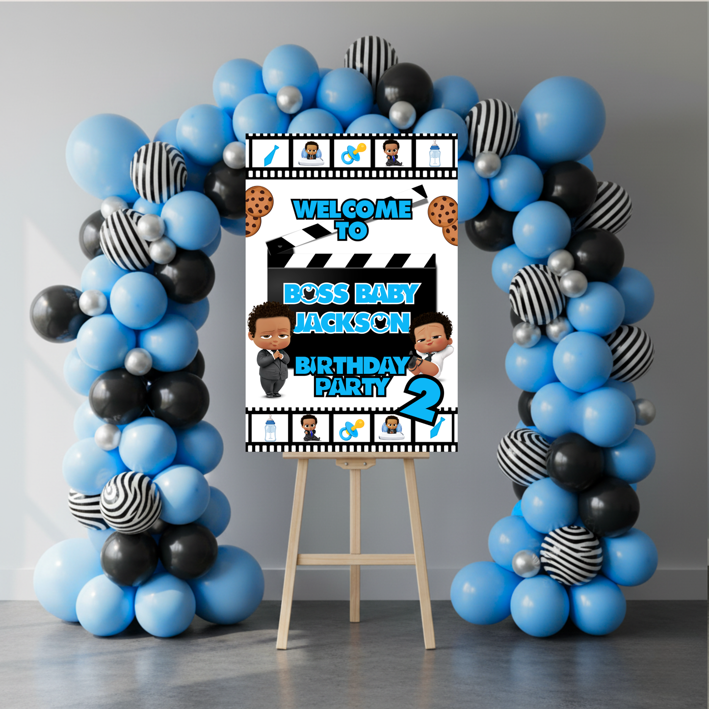 Custom Boss Baby Party Poster Sign | Personalized Welcome Sign | Printed & Shipped Event Party Signs