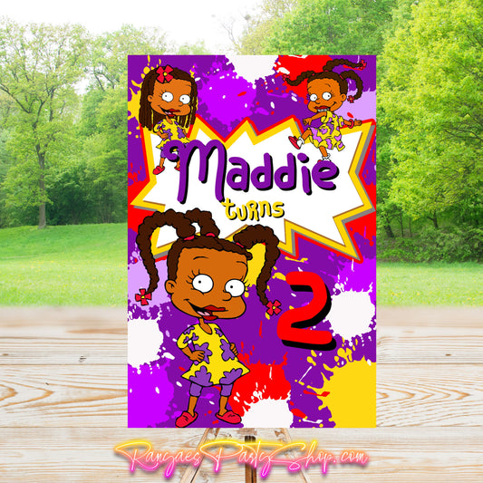 Susie Party Sign | Digital Party Sign | Editable Text with Canva | Welcome Party Sign | 20x30 | Digital File Only
