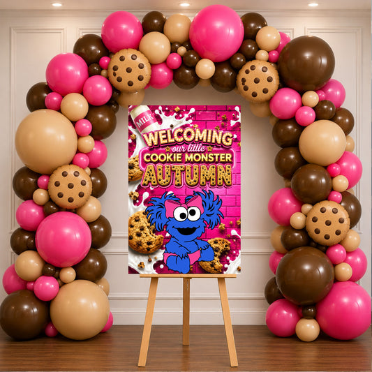 Cookie Monster Poster Sign | Personalized Welcome Sign | Printed & Shipped Event Party Signs