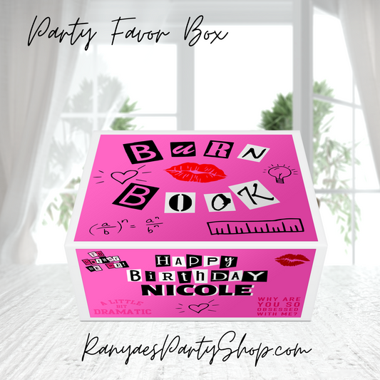 Custom Mean Girls Party Box | Mean Girls Party | Shipped | Kids Party Box  |
