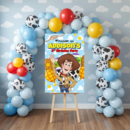 Toy Story Party Poster Sign | Personalized Welcome Sign | Printed & Shipped Event Party Signs