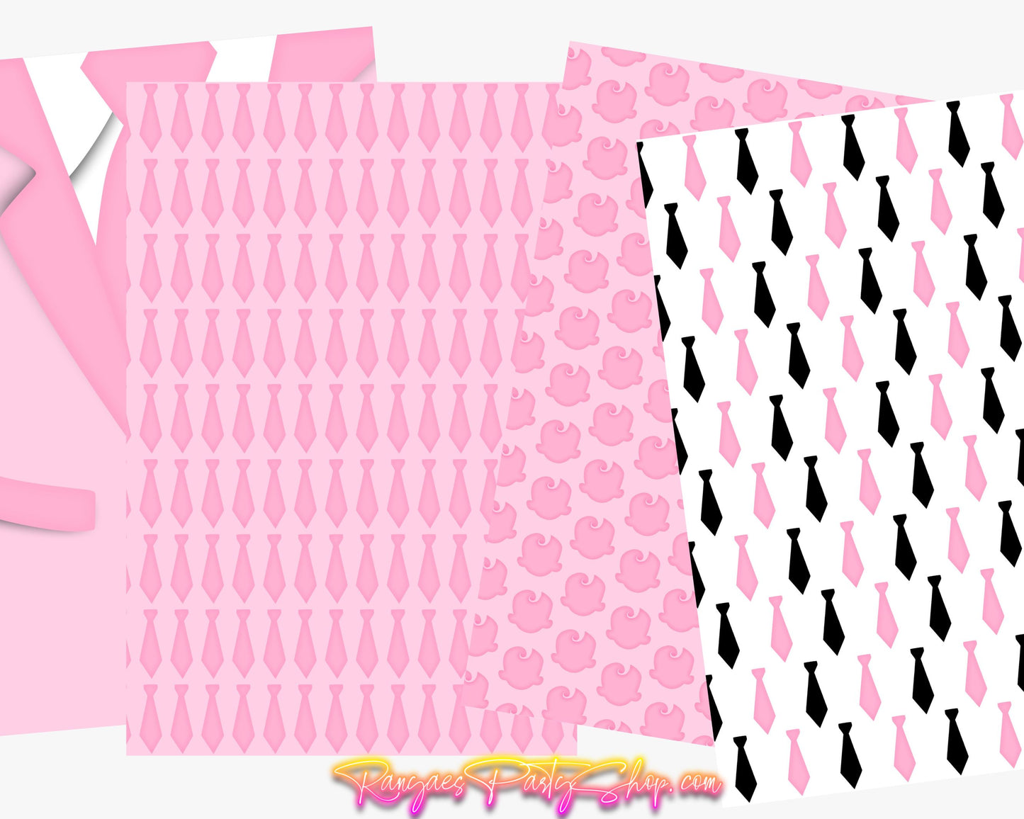 Baby Girl Digital Paper | 12 Digital Papers | Baby Boss Digital Paper | Digital File Only