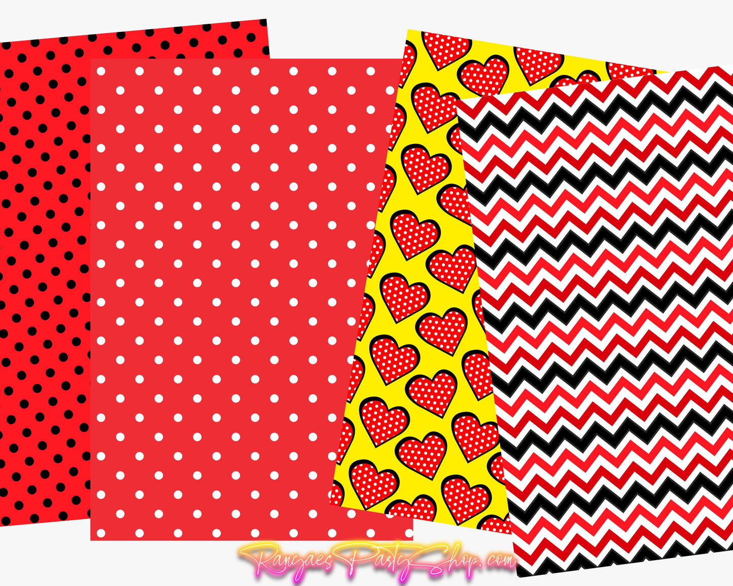 Girl Mouse Digital Paper | 12 Digital Papers | Minnie Mouse Digital Paper | Digital File Only