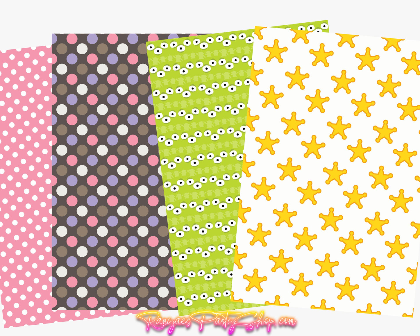 Toys Digital Paper | 12 Digital Papers | Toy Story Digital Paper | Digital File Only