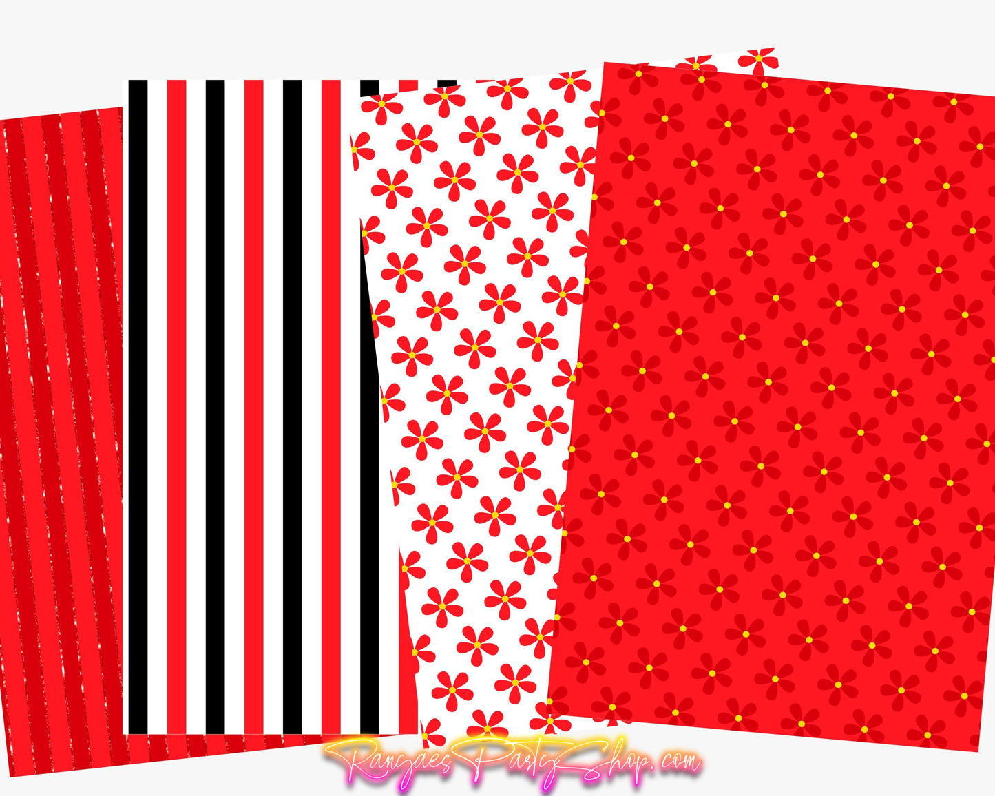 Girl Mouse Digital Paper | 12 Digital Papers | Minnie Mouse Digital Paper | Digital File Only
