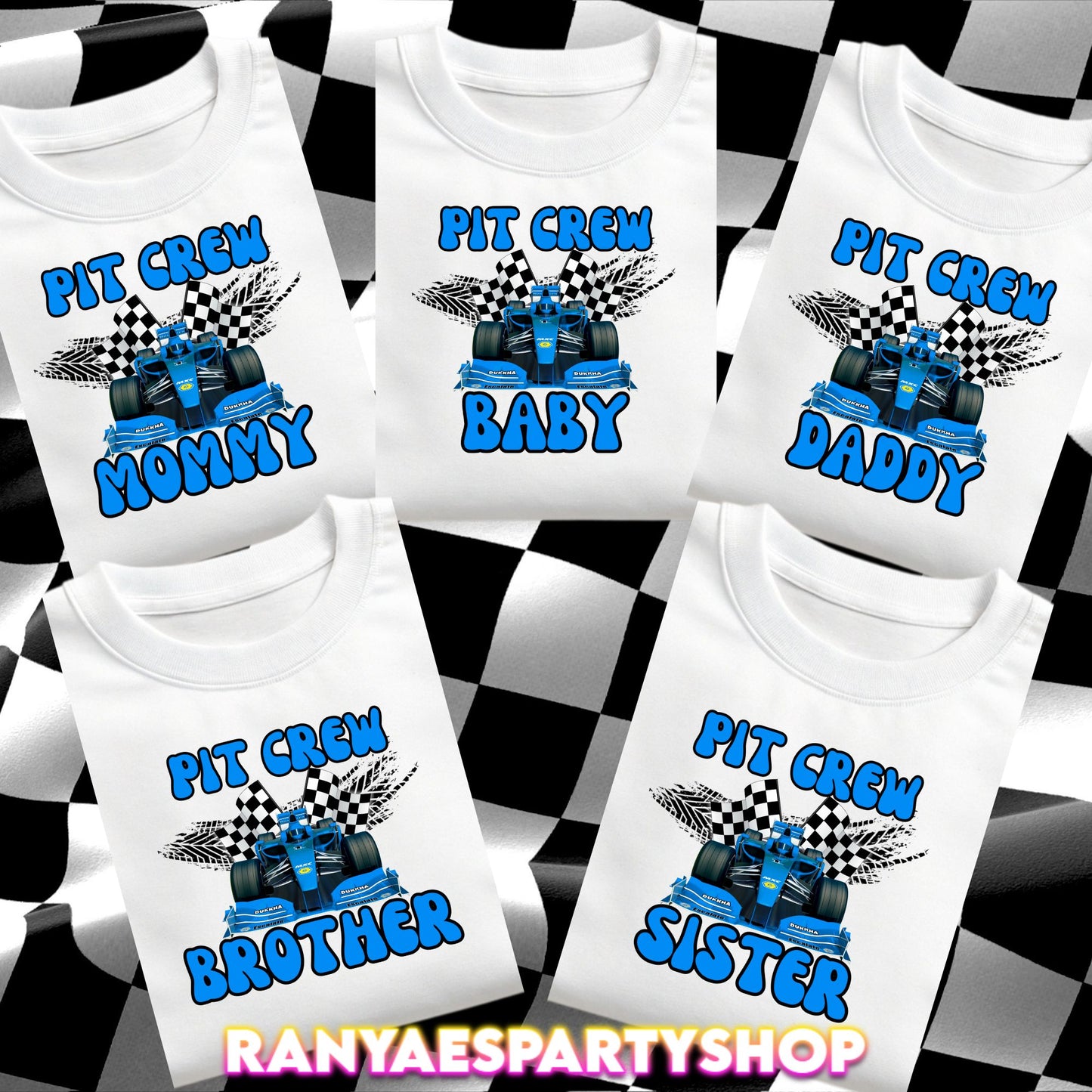 Pit Crew Family T-Shirt PNG Bundle | Pit Crew Birthday Shirts | PNG IMAGES | INSTANT DOWNLOAD | NOT EDITABLE | Digital File Only