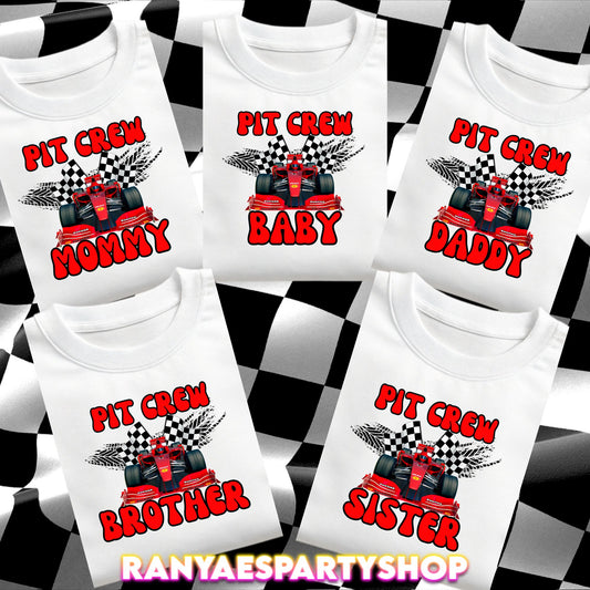 Pit Crew Family T-Shirt PNG Bundle | Pit Crew Birthday Shirts | PNG IMAGES | INSTANT DOWNLOAD | NOT EDITABLE | Digital File Only