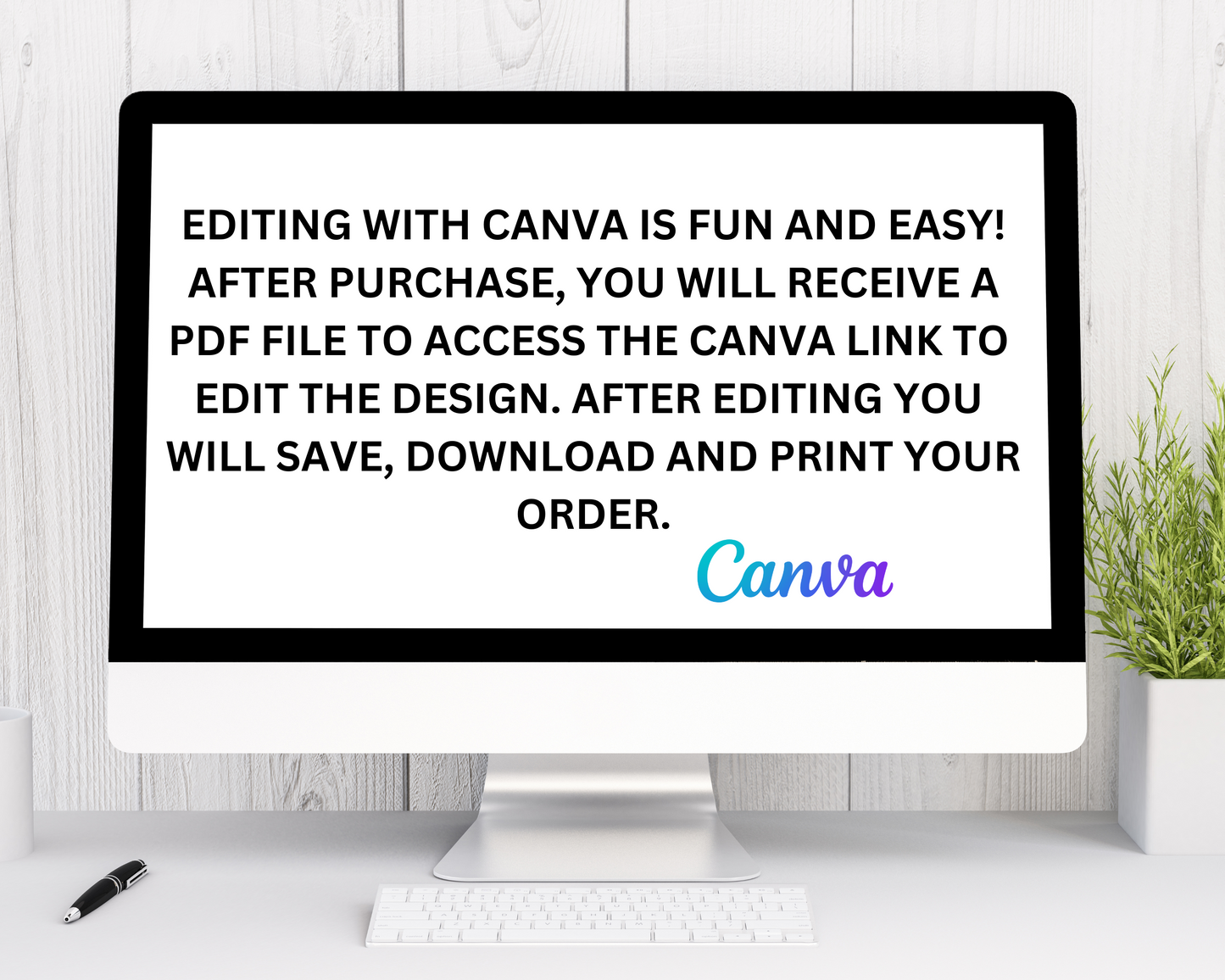 Pebbles Digital Party Package | Edit Text with Canva | You Edit | You Save | You Download | You Print | Digital File Only