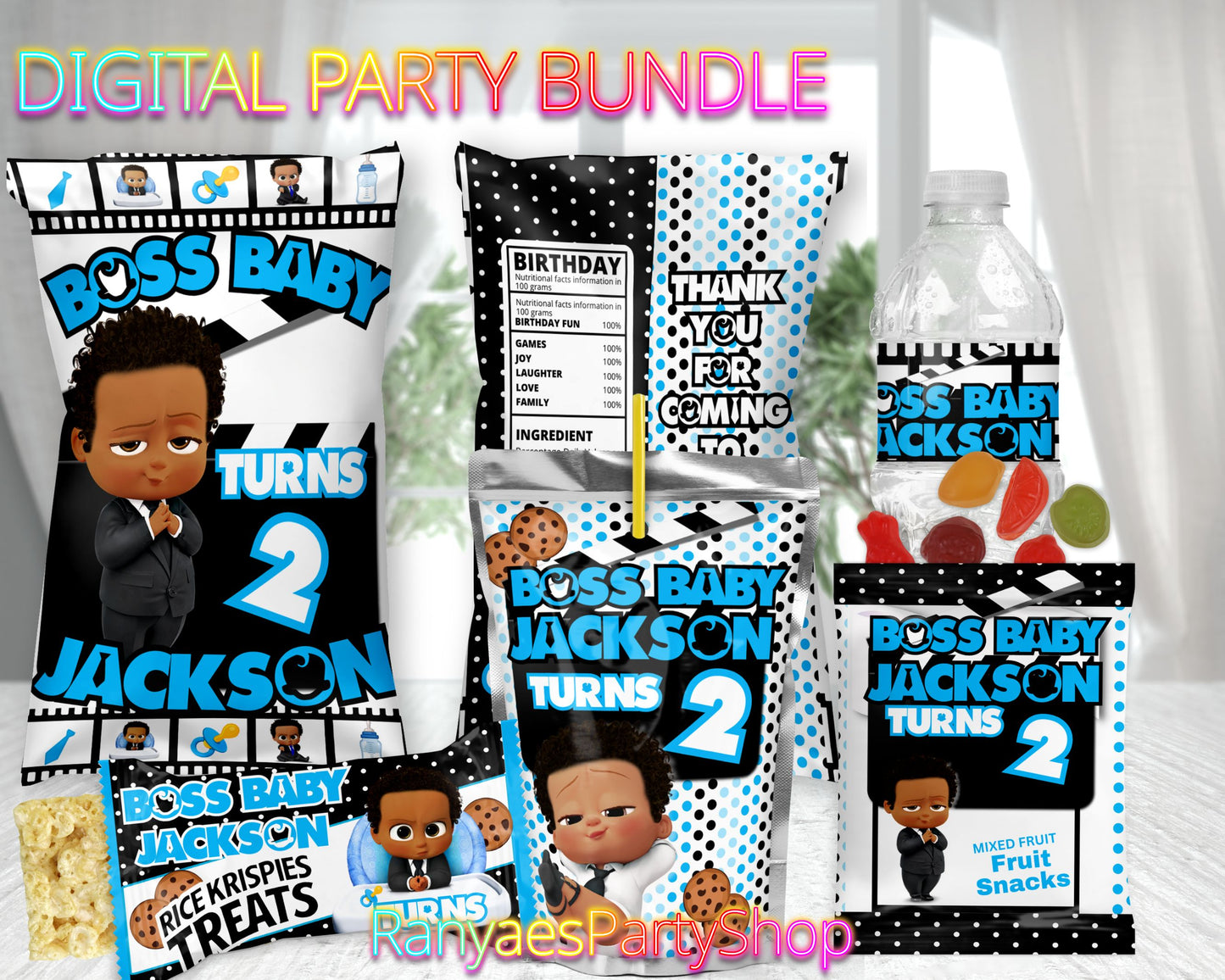 Boss Baby Digital Party Package | Boss Baby Party Bundle | Boss Baby Birthday Party Package | Digital File Only