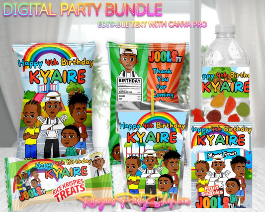 Jools Tv Digital Party Package | Jools Tv Party Bundle | Edit with CANVA PRO | Digital File Only