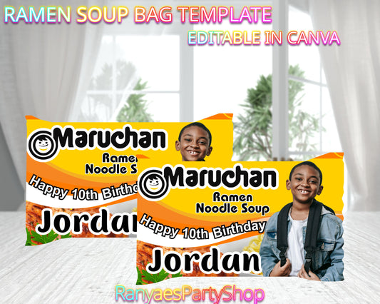 Canva Ramen Soup Pack Template | Ramen Noodles Template | Canva Template | Digital File Only