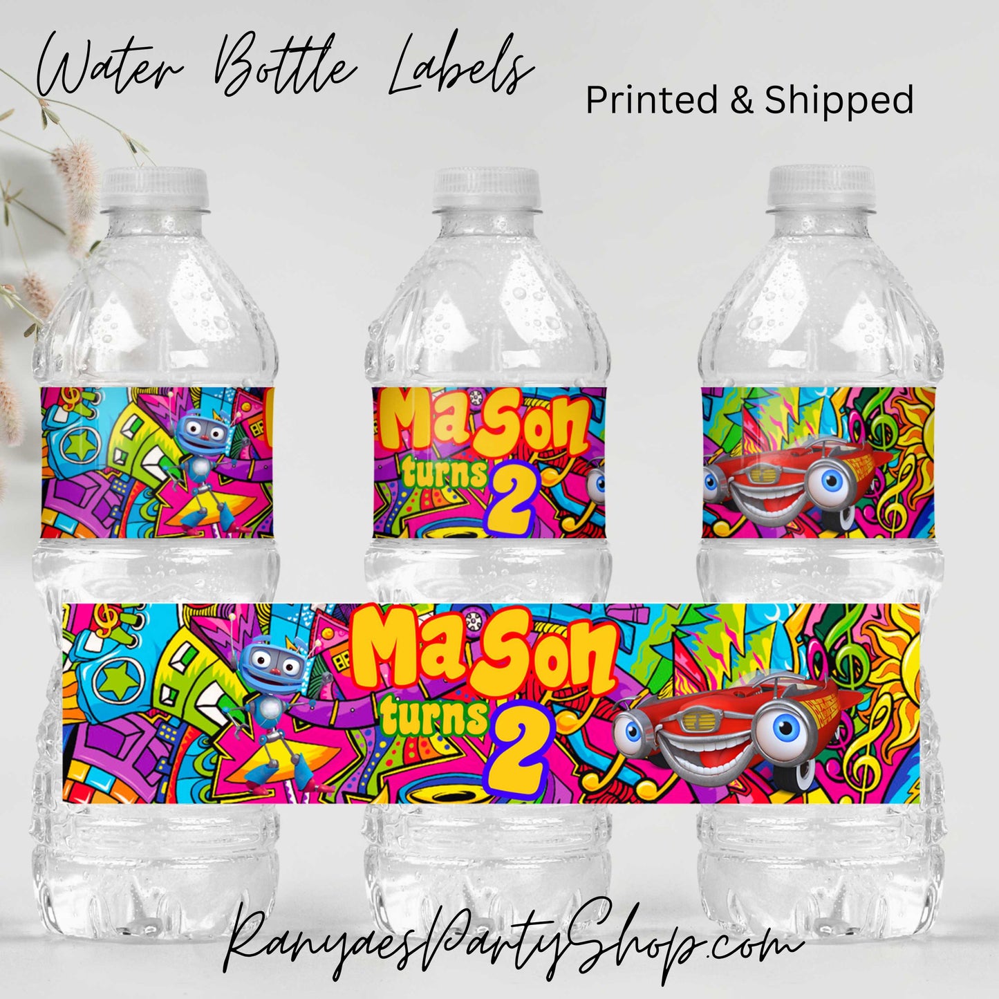 Motown Magic Water Bottle Labels | Custom Water Bottle Labels | Motown Magic Party | Motown Magic Water Bottle Favors