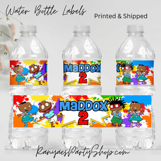 Rugrats Water Bottle Labels | Water Bottle Labels | Rugrats Party | Rugrats Water Bottle Favors