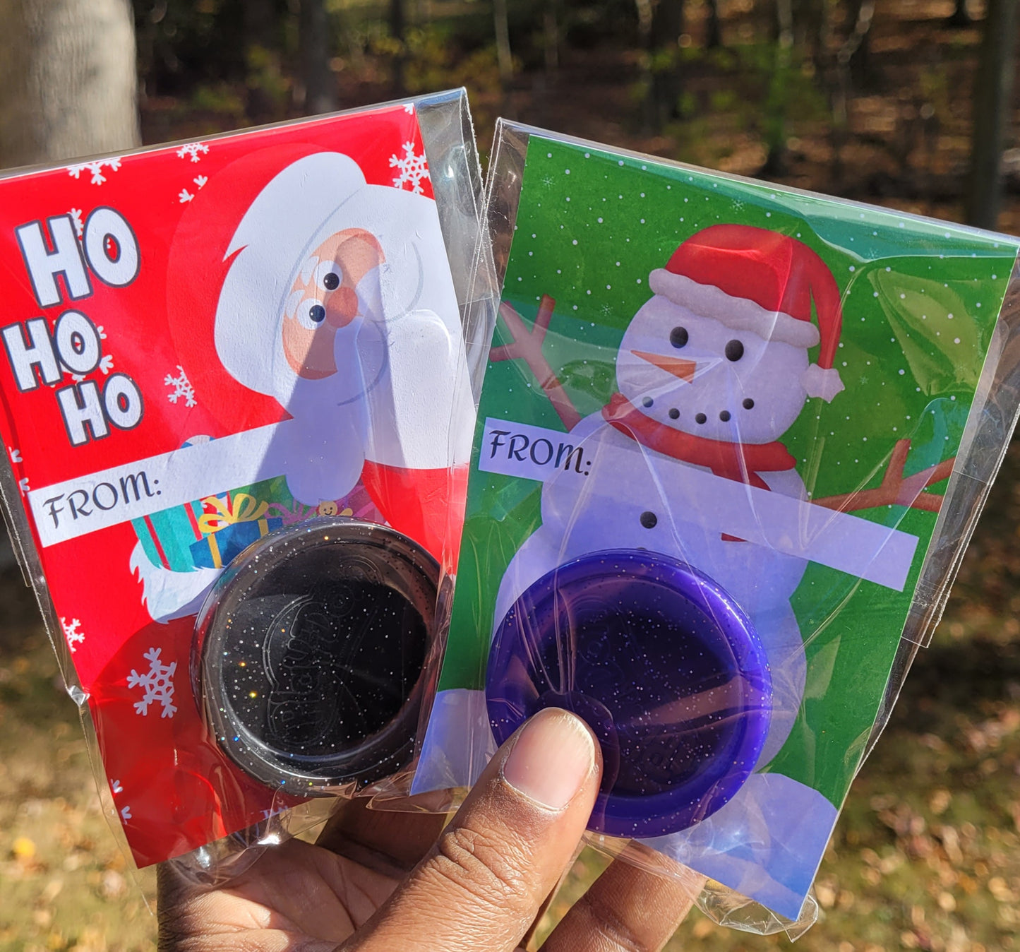 Mini Christmas DOH Stocking Stuffer Cards  | INSTANT DOWNLOAD | You Print & Assemble | Mini Doh Party Favors