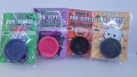 Halloween Mini Doh Favors for Kids | Halloween Class Party Favors | Mini Doh Party Favors